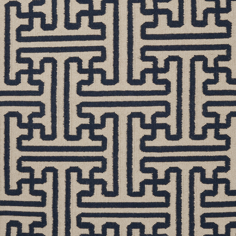 Surya Archive ACH-1700 Navy Hand Woven Area Rug by Smithsonian Sample Swatch