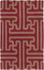 Surya Archive ACH-1701 Burgundy Area Rug by Smithsonian 2' X 3'