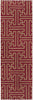 Surya Archive ACH-1701 Burgundy Area Rug by Smithsonian 2'6'' x 8' Runner