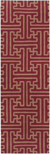 Surya Archive ACH-1701 Burgundy Area Rug by Smithsonian 2'6'' x 8' Runner