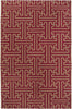 Surya Archive ACH-1701 Burgundy Area Rug by Smithsonian 5' x 8'