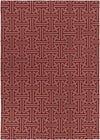 Surya Archive ACH-1701 Burgundy Area Rug by Smithsonian 9' x 13'