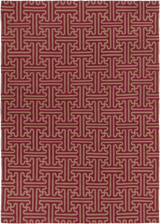 Surya Archive ACH-1701 Burgundy Area Rug by Smithsonian 9' x 13'