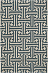 Surya Archive ACH-1708 Teal Area Rug by Smithsonian 5' x 8'