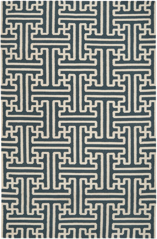 Surya Archive ACH-1708 Teal Area Rug by Smithsonian 5' x 8'