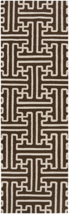 Surya Archive ACH-1710 Chocolate Area Rug by Smithsonian 2'6'' x 8' Runner