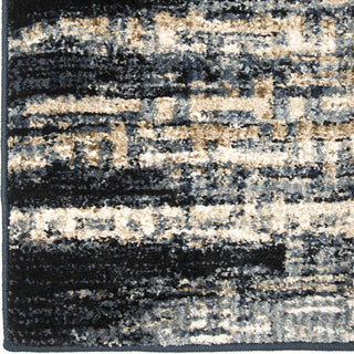 Orian Rugs Adagio China Key Black Area Rug by Palmetto Living Close up
