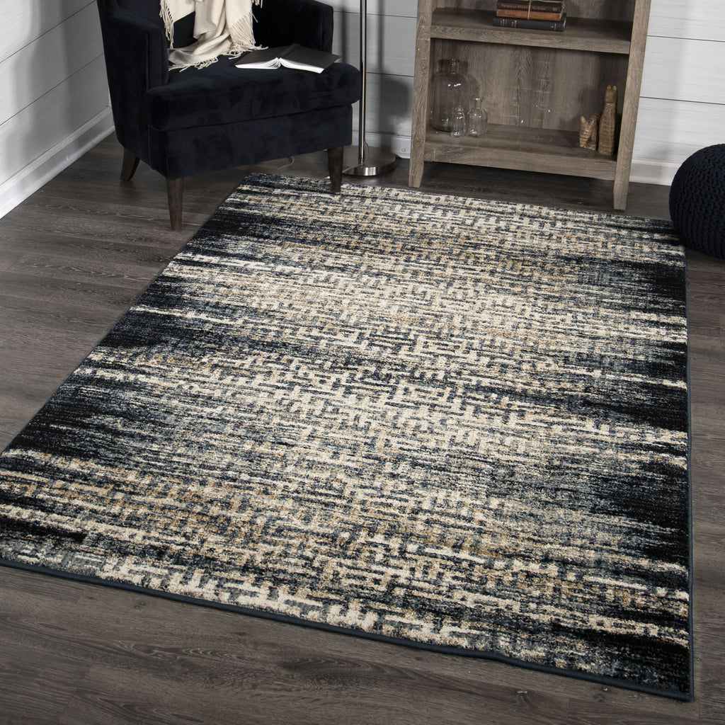 Orian Rugs Adagio China Key Black Area Rug by Palmetto Living Lifestyle Image Feature