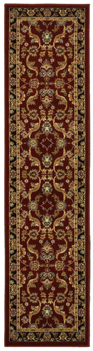 LR Resources Adana 80371 Red/Black Area Rug 1'10'' X 7'1'' Runner