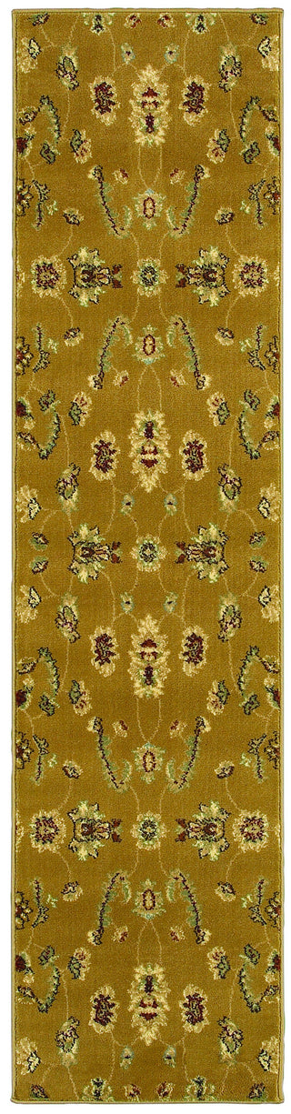LR Resources Adana 80715 Gold Machine Loomed Area Rug 1'10'' X 7'1'' Runner