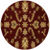 LR Resources Adana 80715 Red Machine Loomed Area Rug 9'1'' X 9' 1'' round
