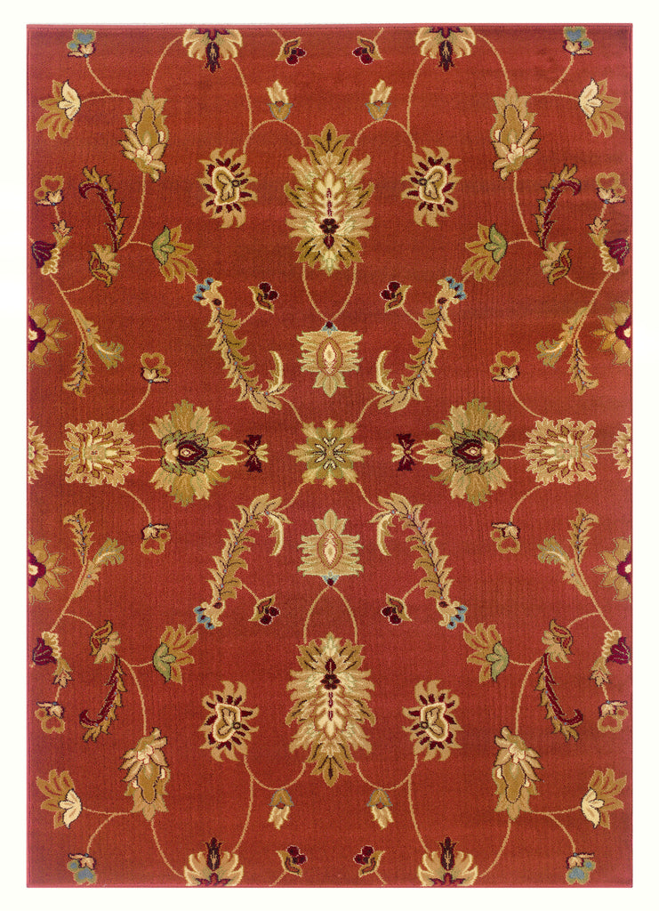 LR Resources Adana 80715 Rust Machine Loomed Area Rug 1'10'' X 3'1''