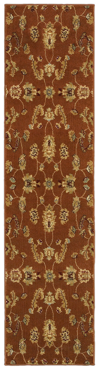 LR Resources Adana 80715 Rust Machine Loomed Area Rug 1'10'' X 7'1'' Runner