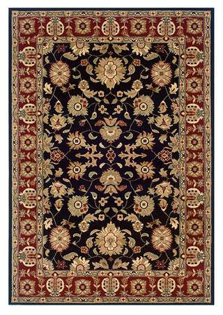 LR Resources Adana 80716 Black/Red Area Rug 1'10'' X 3'1''