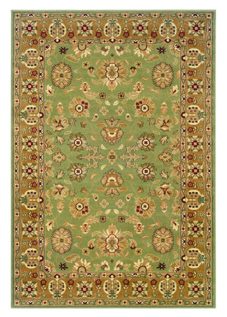 LR Resources Adana 80716 Green/Gold Machine Loomed Area Rug 7'9'' X 9'9''