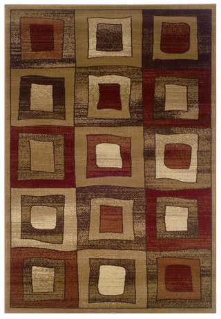 LR Resources Adana 80891 Brown Machine Loomed Area Rug 7'9'' X 9'9''