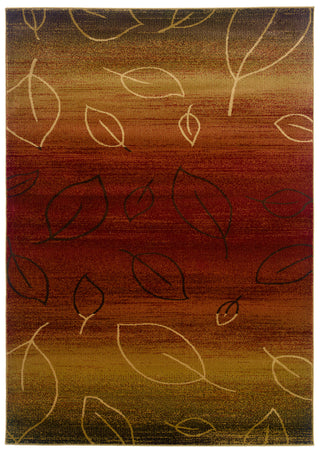 LR Resources Adana 80904 Cherry/ Light Brown Area Rug 1'9'' X 2'9''