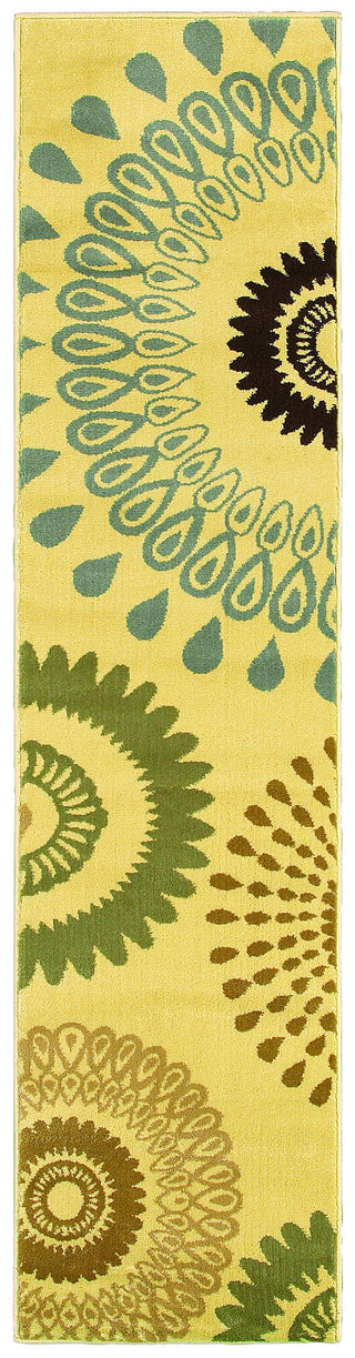 LR Resources Adana 80911 Cream Machine Loomed Area Rug 1'9'' X 6'9''