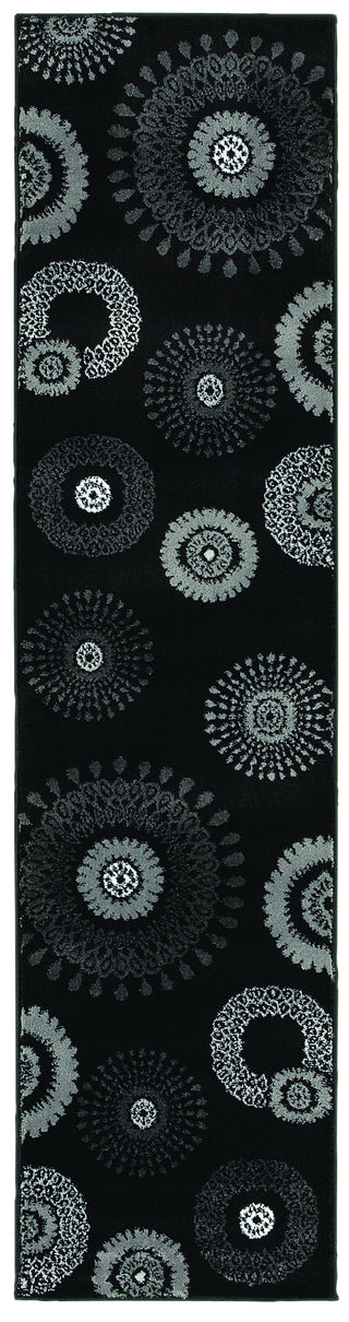 LR Resources Adana 80912 Charcoal Area Rug 1'9'' X 6'9''