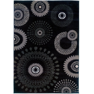 LR Home Adana 80912 Charcoal Area Rug