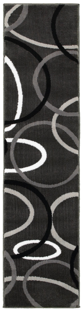 LR Resources Adana 80914 Charcoal Area Rug 1'9'' X 6'9''