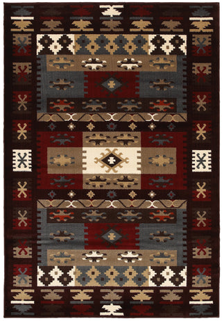 LR Resources Adana 80979 Burgundy Machine Loomed Area Rug 7'9'' X 9'9''