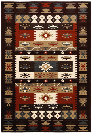 LR Resources Adana 80980 Burgundy Machine Loomed Area Rug 7'9'' X 9'9''