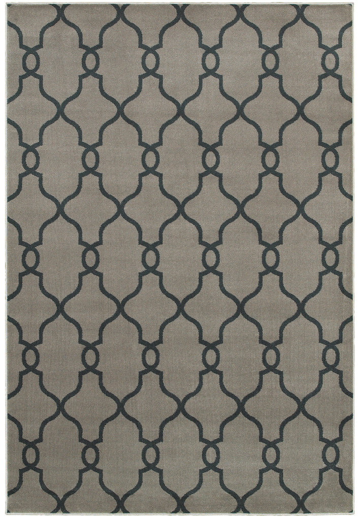 LR Resources Adana 80985 Dark Grey Machine Loomed Area Rug 1'9'' X 2'9''