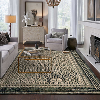 Karastan Rendition Adras Blue Teal Area Rug by Stacy Garcia Lifestyle Image Feature