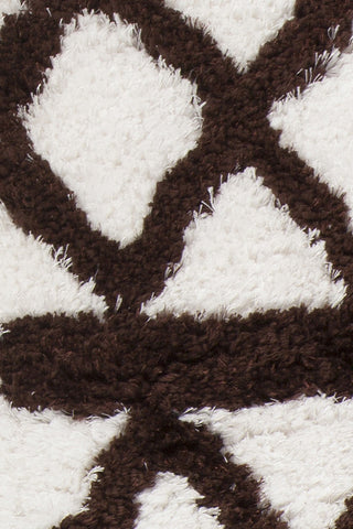 Chandra Aerona AER-40002 White/Brown Area Rug Close Up