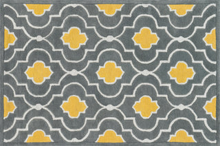 Loloi Brighton BT-04 Grey / Gold Area Rug aerial 5 x 7-6