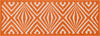 Loloi Terrace HTC04 Ivory / Orange Area Rug 1'8''x5'