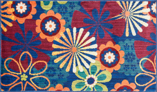 Loloi Isabelle HIS01 Blue / Multi Area Rug aerial 2-2 x 3-9