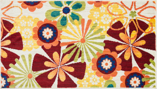 Loloi Isabelle HIS01 Ivory / Multi Area Rug aerial 2-2 x 3-9