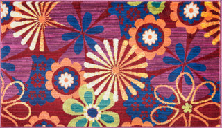 Loloi Isabelle HIS01 Red / Multi Area Rug aerial 2-2 x 3-9