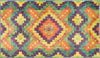 Loloi Isabelle HIS03 Orange / Green Area Rug aerial 2-2 x 3-9