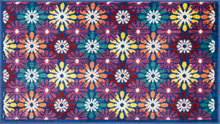 Loloi Isabelle HIS06 Blue / Multi Area Rug aerial 2-2 x 3-9