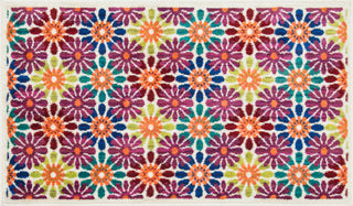 Loloi Isabelle HIS06 Ivory / Multi Area Rug aerial 2-2 x 3-9