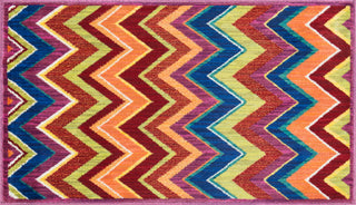 Loloi Isabelle HIS07 Pink / Multi Area Rug aerial 2-2 x 3-9