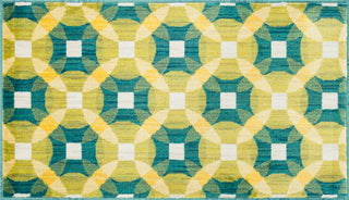 Loloi Isabelle HIS09 Teal / Multi Area Rug aerial 2-2 x 3-9