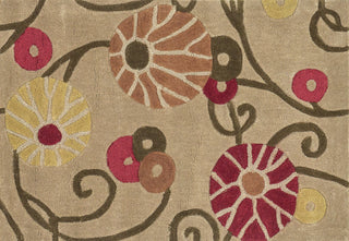Loloi Grant GR-07 Beige / Multi Area Rug aerial 2-3 x 3-9