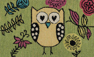 Loloi Skylar HSK03 Green / Yellow Area Rug aerial 2-3 x 3-9