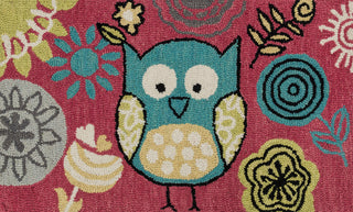 Loloi Skylar HSK04 Berry / Teal Area Rug aerial 2-3 x 3-9