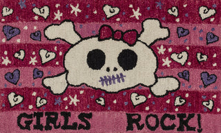 Loloi Skylar HSK06 Pink Area Rug aerial 2-3 x 3-9