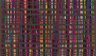 Loloi Tyler HTL01 Brown Area Rug aerial 2-3 x 3-9