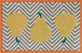 Loloi Tilley HTI02 Grey / Green Area Rug aerial 2-5 x 3-9