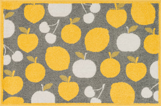 Loloi Tilley HTI08 Grey / Yellow Area Rug aerial 2-5 x 3-9