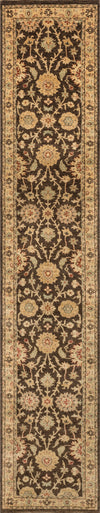 Loloi Majestic MM-05 Chocolate/Gold Area Rug aerial 2-6 x 24'0'' Runner
