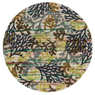 Loloi Aria HAR22 Grey / Multi Area Rug 3'0'' X 3'0'' Round