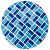 Loloi Gracie HGE04 Ivory / Blue Area Rug 3'3'' X 3'3'' Round